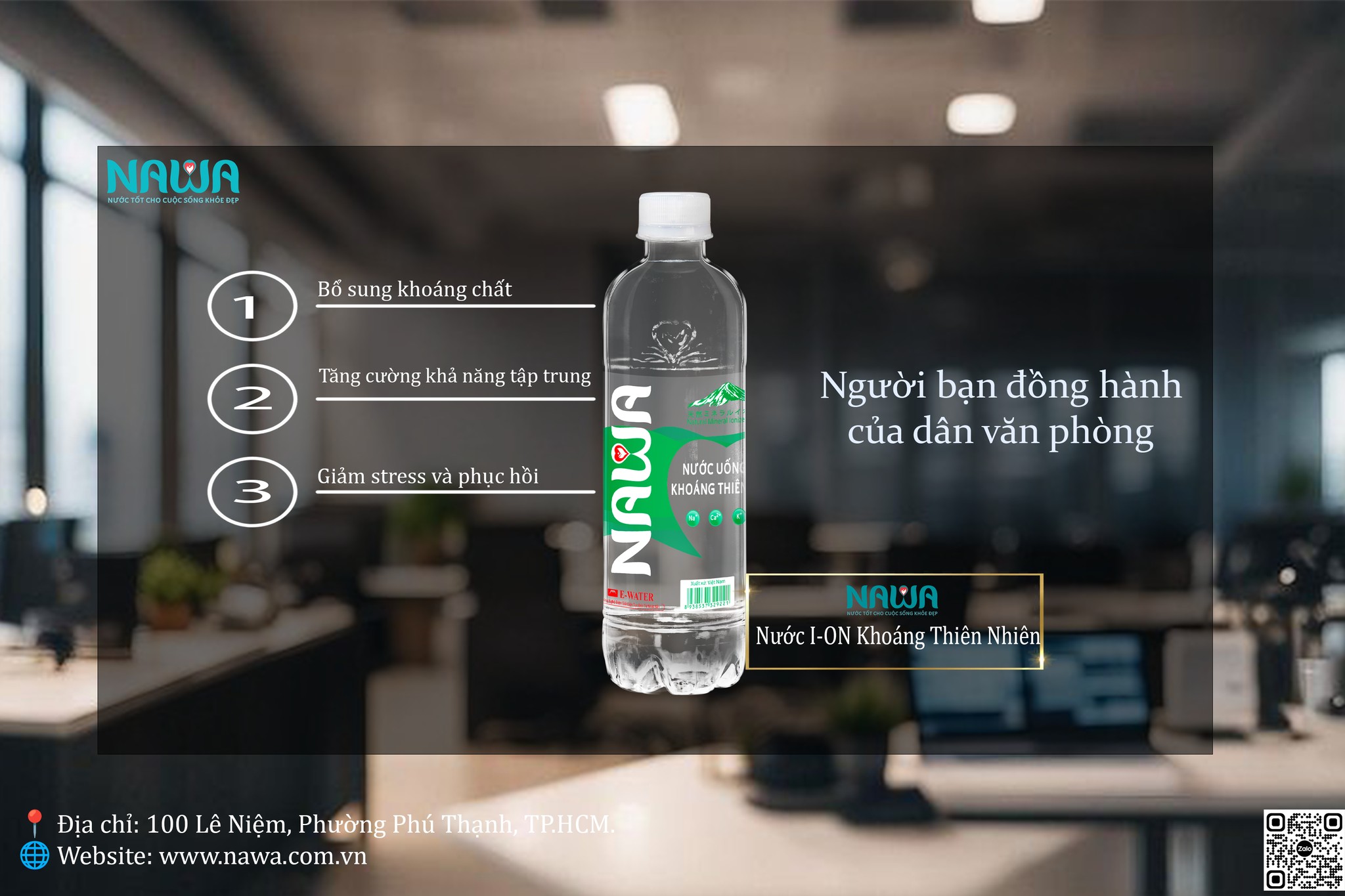 Ion khoáng tự nhiên trong NAWA – Người bạn đồng hành của dân văn phòng